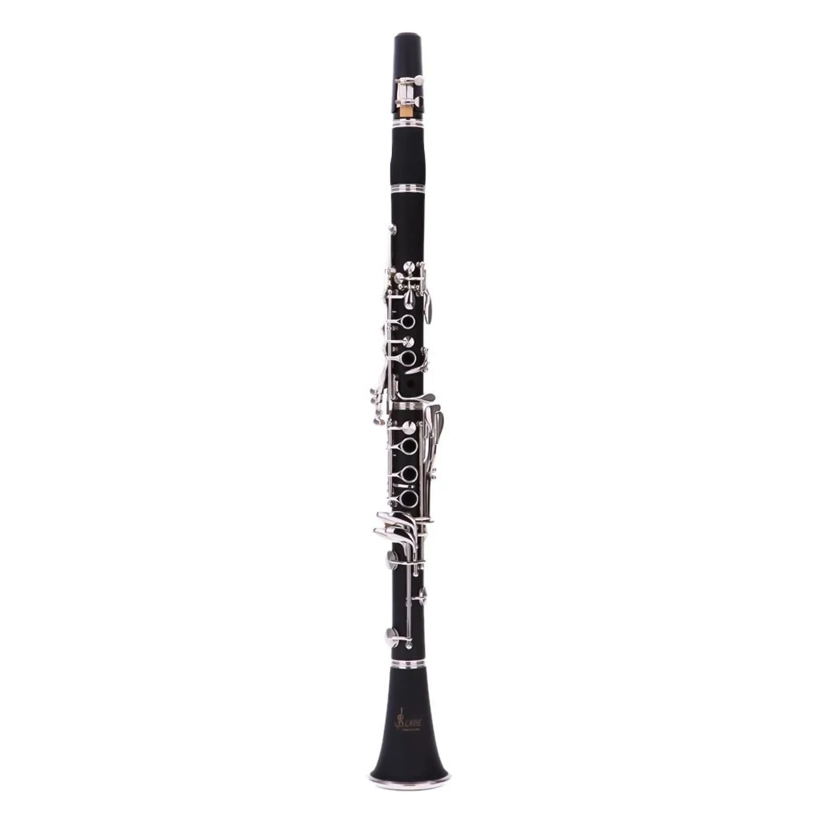 Bakelite 17 Key Bb Flat Soprano Nickel Plating Clarinet with 10 Reeds Woodwind Instruments