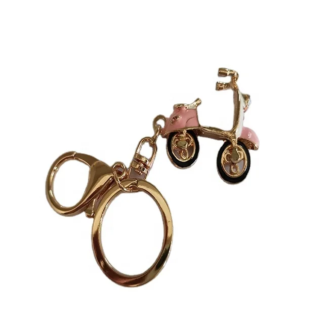 Custom keychain metal keychain mini scooter keychain for gifts Preferential Price