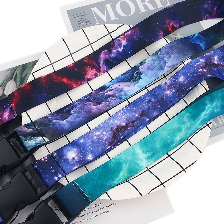 Low MOQ Manufacturers Sublimation Printing Custom Polyester Lanyards with Logo Custom Free Design