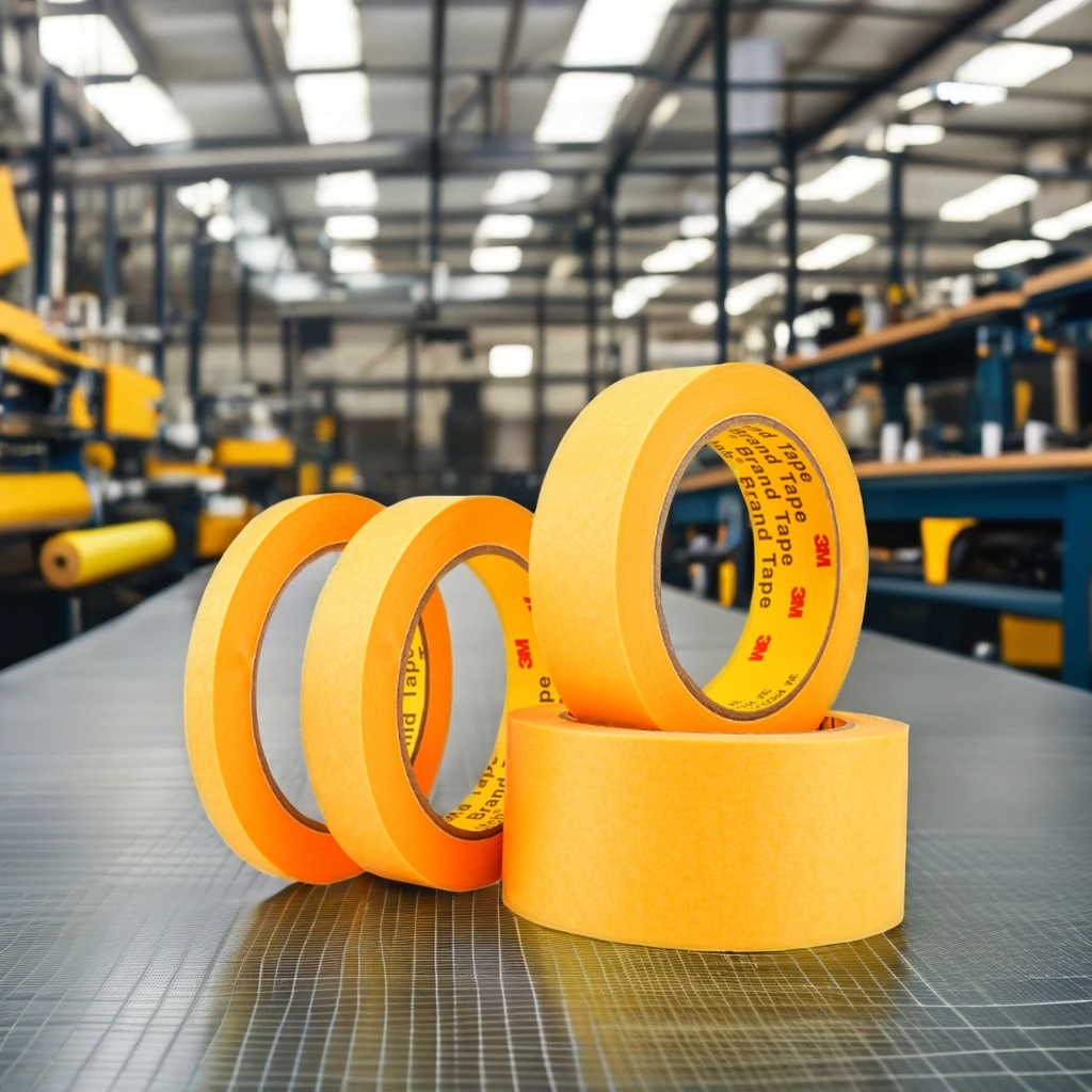 Custom automotive paint laser cinta painter 3 M masking tape  roll jumbo for painting applicator 48mm masking adhesive tape