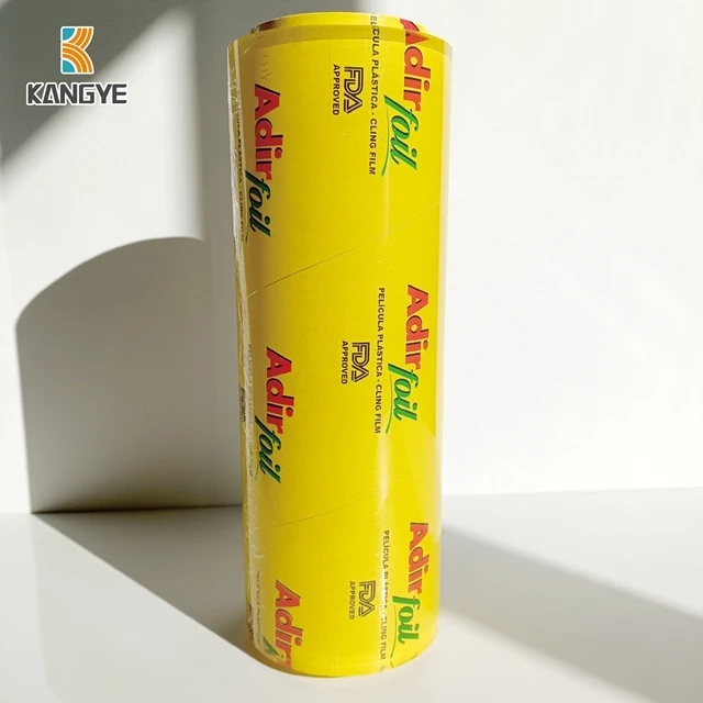 Water proof Plastic Food Grade Packaging Film Food Wrap 13/14 Micron Stretch PVC Cling Film Food Stretch Wrapping Plastic Wrap