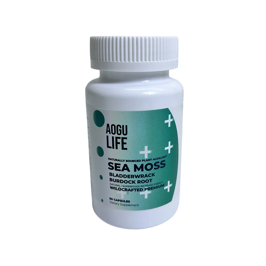 OEM Sea Moss Capsules Raw Sea Moss Capsules Private Label Irish Seamoss Capsule