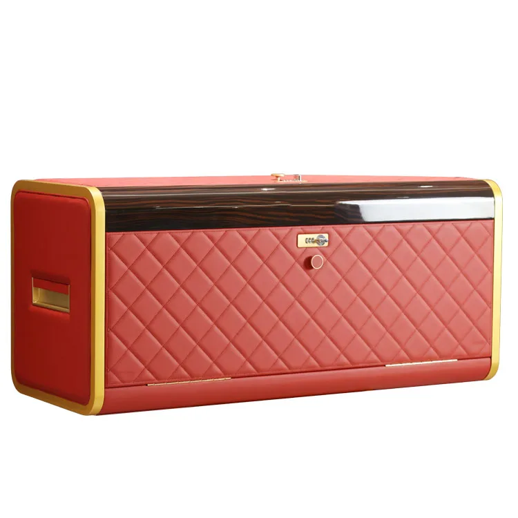 High End Car Leather Storage Box Multi-Function Car Trunk Storage Box Red Car Boot Storage Box For Auto,Truck,Suv Vehicle