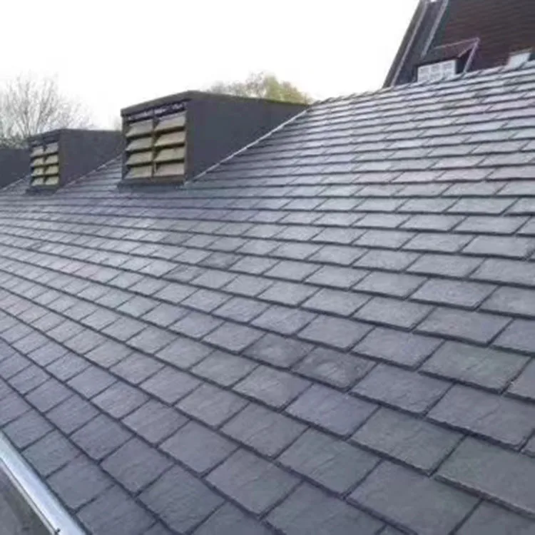 Cheap Chinese Dark Grey Natural Slate Roof Tiles
