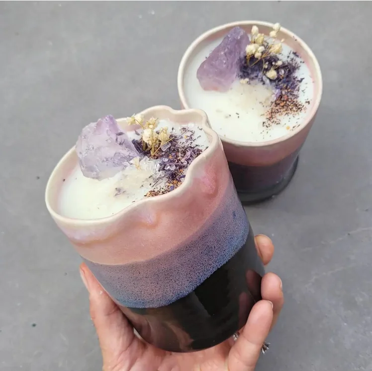 Unique Design Home Decoration Crystal Creative Long Time Burning Clear Scented Candles