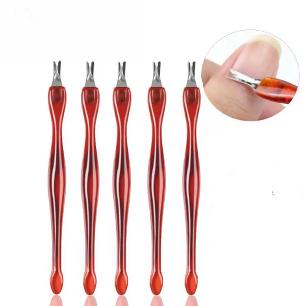 BIN Professional Cuticle Fork Trimmer Remover For Nail Art Pedicure Manicure Cuticle Pusher