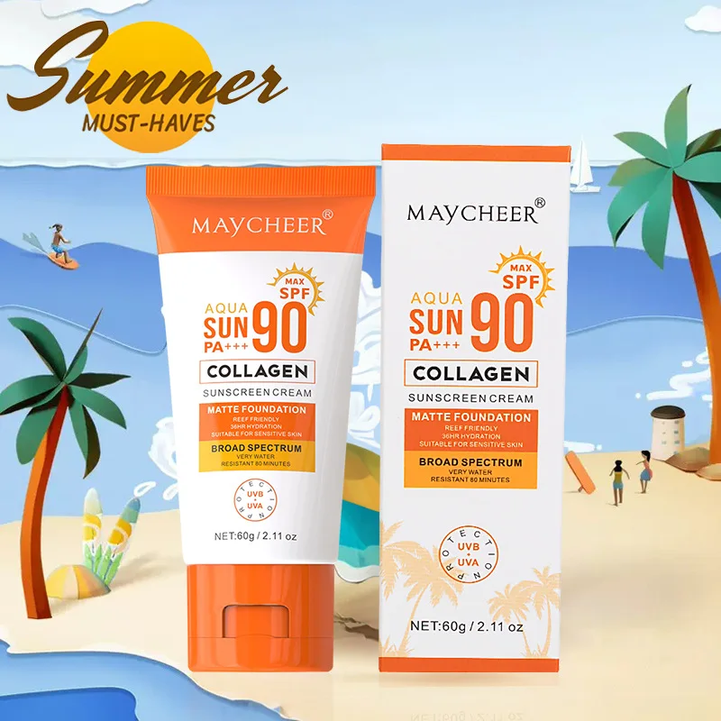 Wholesale high multiples lasting sunscreen spf 50 organic Vegan Moisturizing Mineral Uv sun block sunscreen