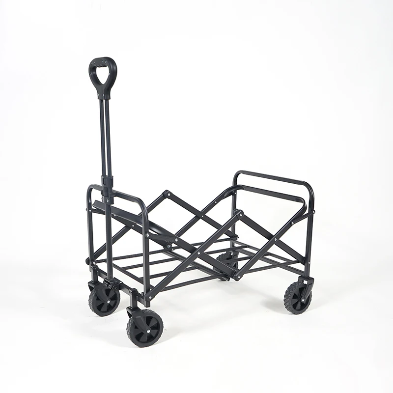 2024 New outdoor camping facilities outdoor folding wagon carts and garden folding trolley, Collapsible Foldable Extended Wagon