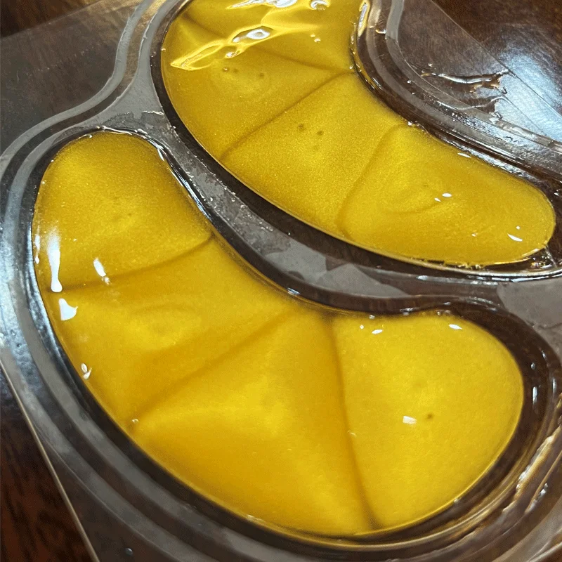 Private label OEM wholesale hydrogel  heart rose pink crystal collagen  24k gold gel eye mask gel