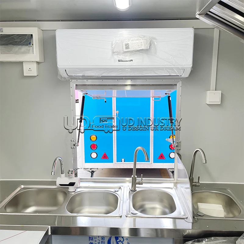 UrDream Mobile Bar Trailers Coffee Foodtrucks Food Truck Trailer Hot Dogs Ice Cream Mobile Food Cart With Full Kitchen