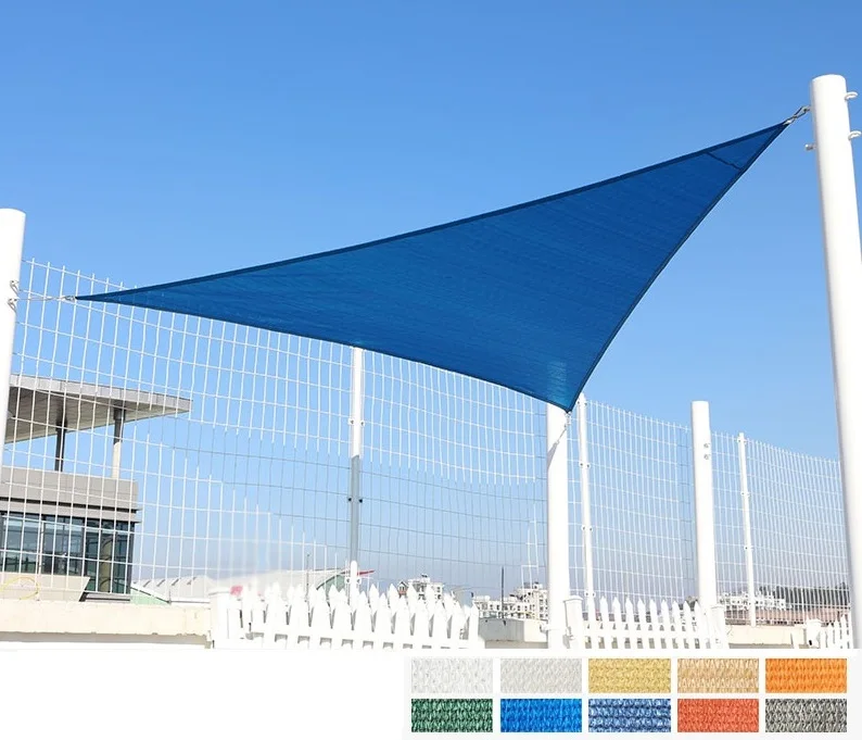 Outdoor Sun Shade Sail Anti UV HDPE Fabric Plastic Knitted Shade Net Garden Patio Awning Canopy