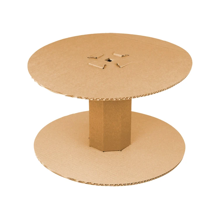 Eco friendly 7 inch cardboard bobbin spool hand reels paper cable reel for rope wire webbing