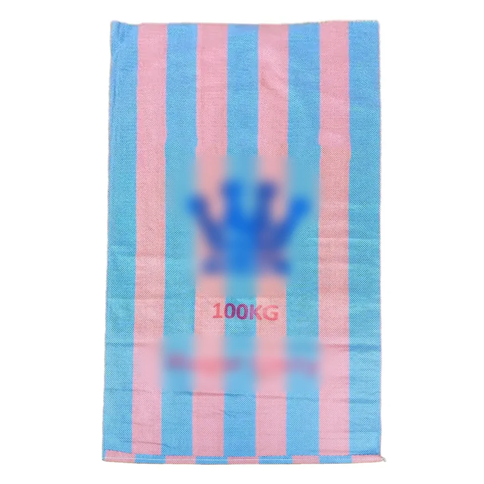 Export To Ghana Burkina Faso 25kg 50kg 100kg Polypropylene Bags PP Woven Sack For Packing Rice Grain Corn Maize Wheat Seeds Bean
