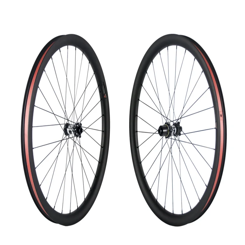TB292 27.5er Carbon 700c MTB bicycle racing wheels 34mm Width Tubeless bicycle Thru-Axle DT 350 hub wheelset free shipping