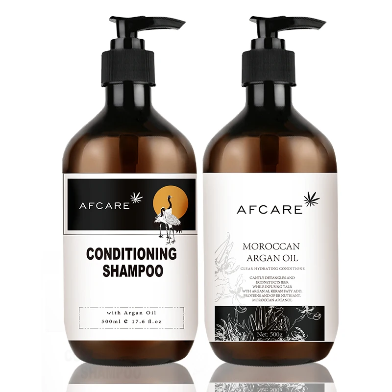 OEM индивидуальная фирменная марка AFCARE без сульфата Органическое Масло Арганы для волос шампунь и