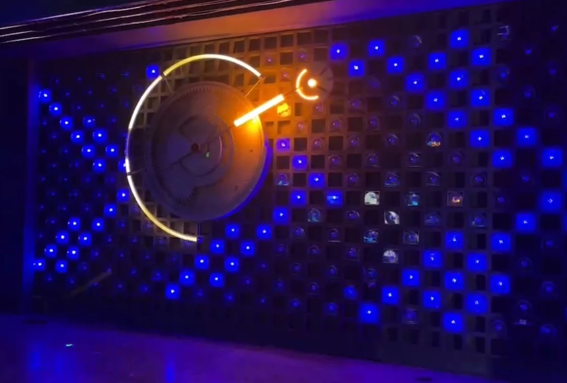 Kinetic Lighting Decoration Wall Dynamic LED Art Screen  for Night Club Project and Events