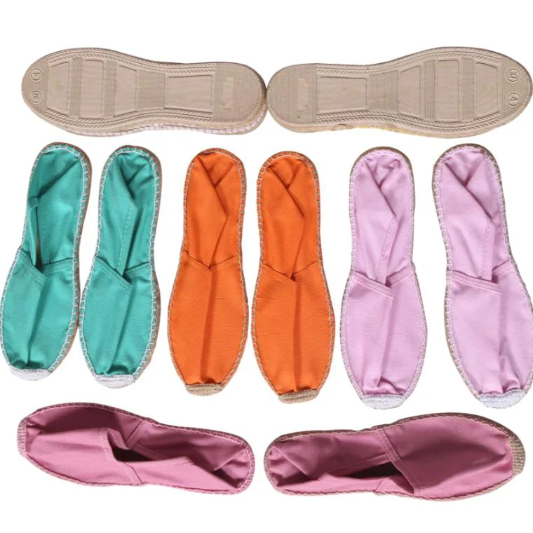 
Bangladesh cheap colorful jute espadrilles canvas women shoes 