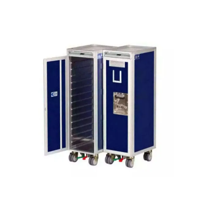 Hot Selling Airport Aircraft Service Aluminum Half Size Food Meal Trolley Cart