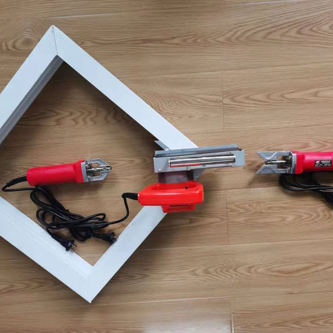
Full set of Portable uPVC window and door corner cleaning machine tools surface inside outside each for one piece 