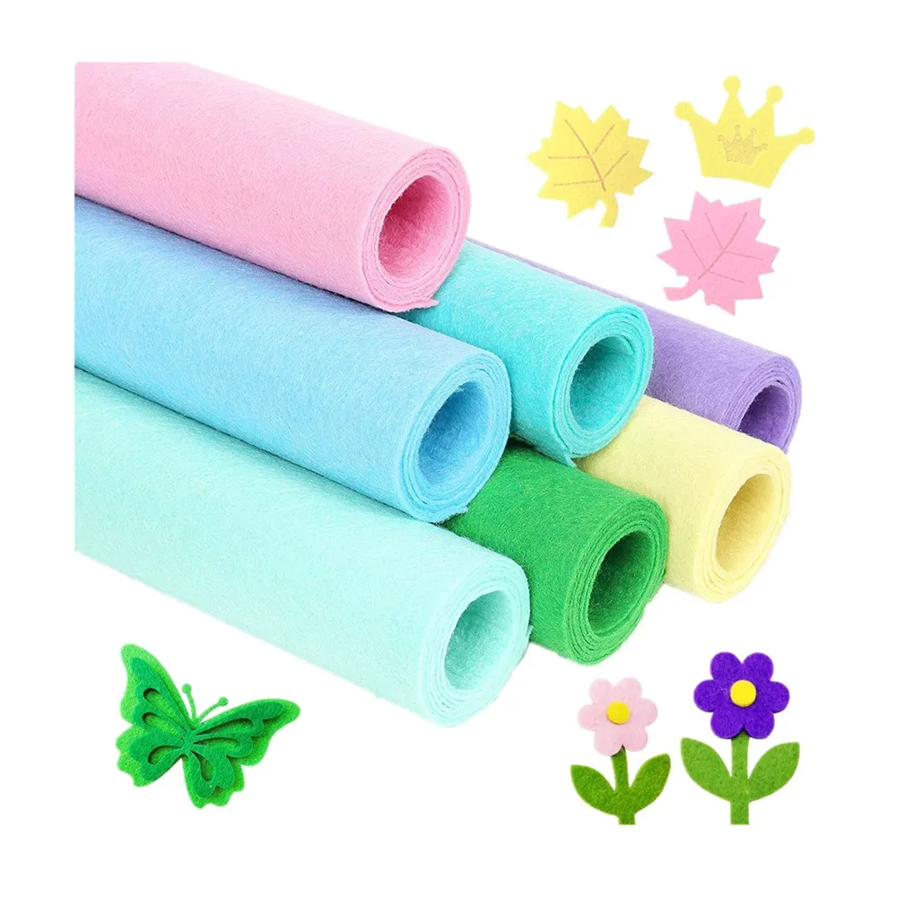 Ассорти из нетканого материала жесткая и мягкая полиэфирная фетровая ткань лист для