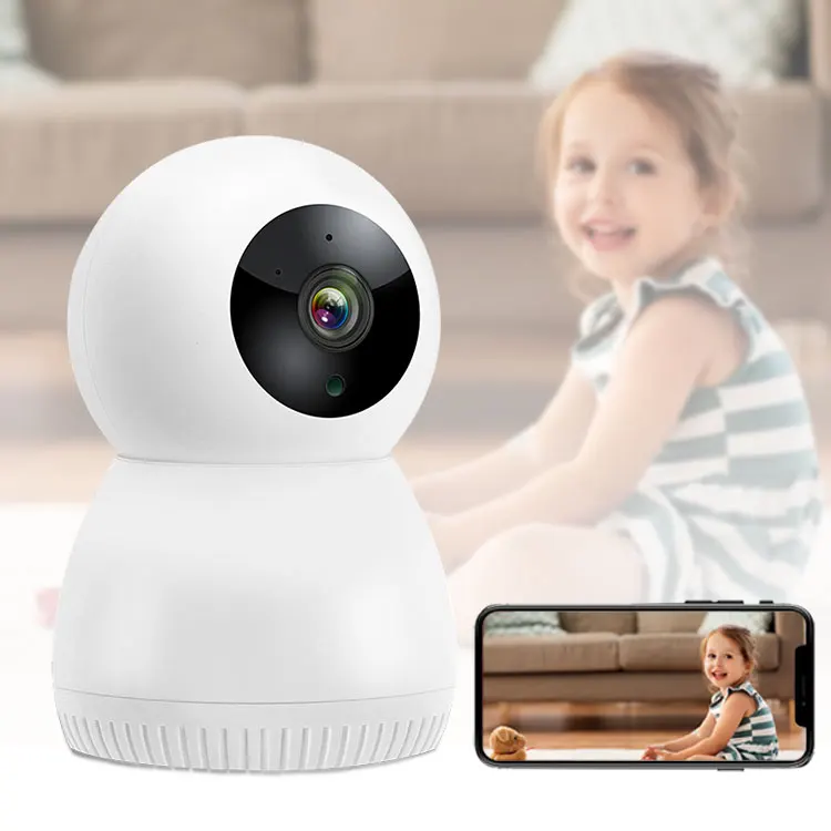 3MP Wireless Home Wifi Security Camera 355 Rotation Baby Camera Monitor
