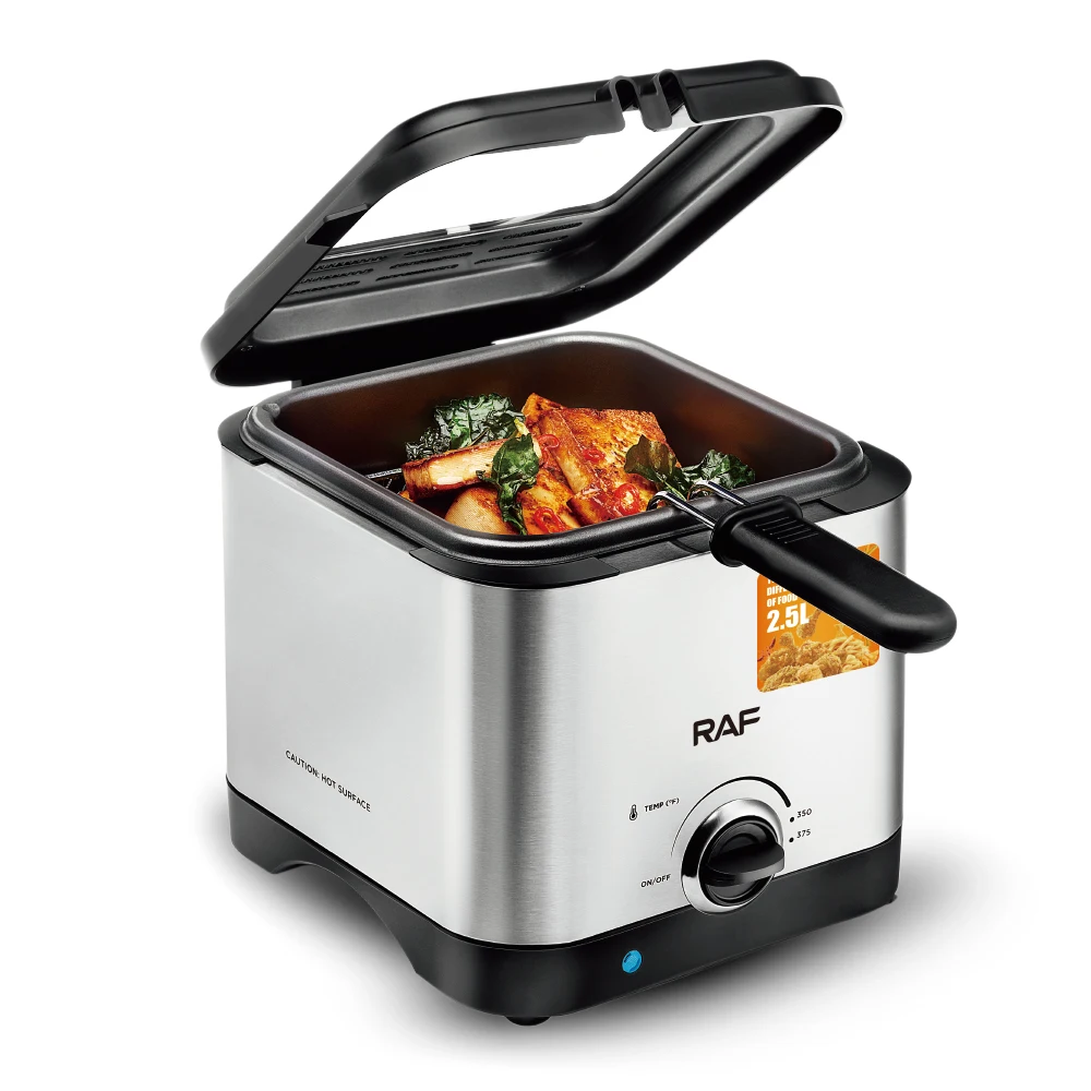 Premium Brand RAF 2.5l Direct Manufacturer Household Multifunctional Small Anti-scalding Design Electric Fryer