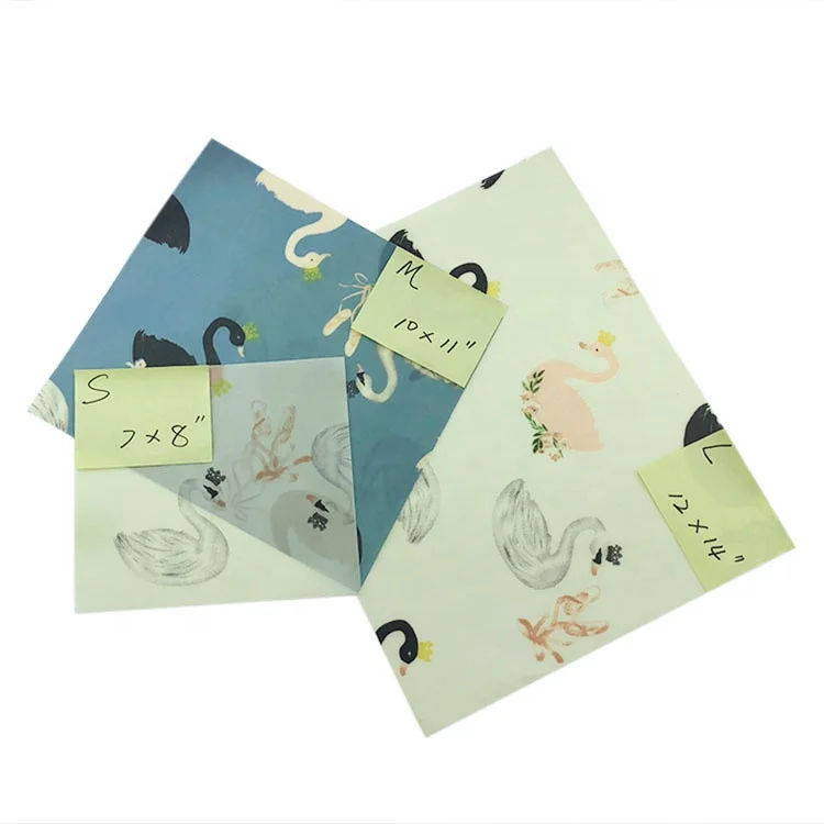 Новый дизайн, Органическая хлопчатобумажная ткань, упаковка для пищевых продуктов, многоразовый пчелиный воск для хранения продуктов