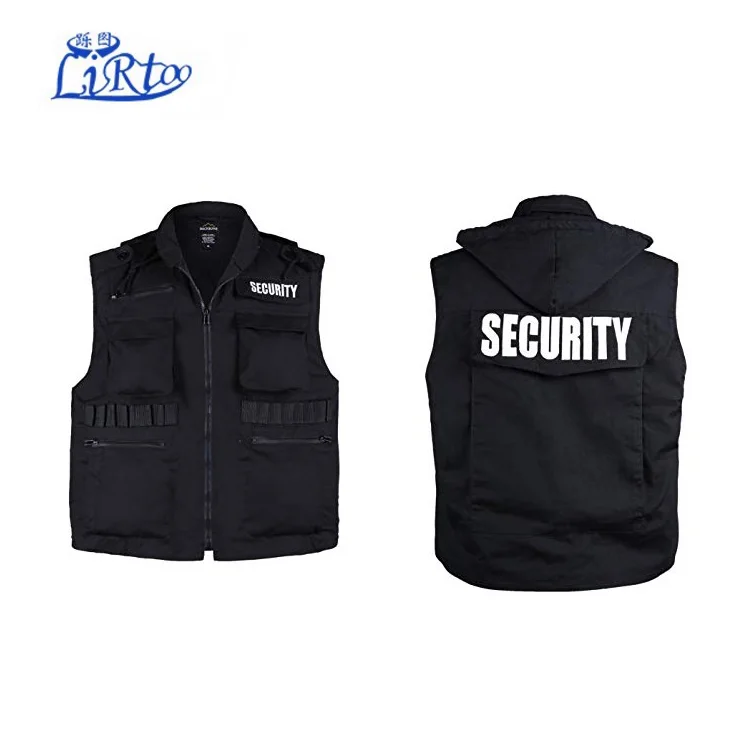 Мужская и женская унисекс армейская форма жилет безопасности-черный-Размер S, M,L,XL,2XL