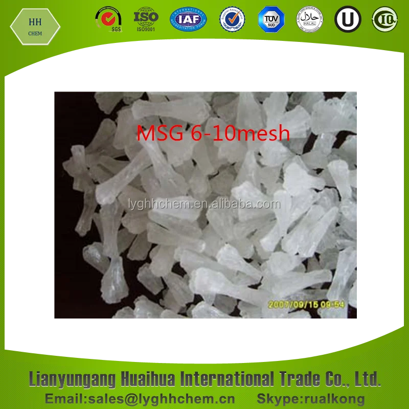 Wholesale Bulk Monosodium Glutamate Food Additive 99% Monosodium Glutamate