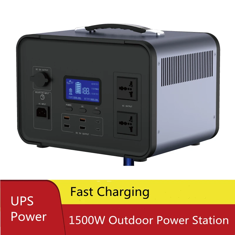 Portable power station 3000w outdoor Solar Generator Lifepo4 battery For Camping ups Portable power bank Portable power supply