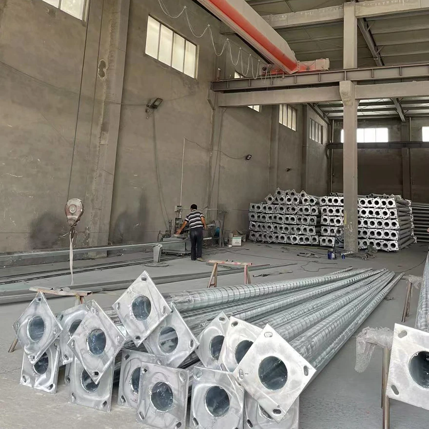 Best Selling Supply residential road highway traffic Steel Galvanized Monitor Pole