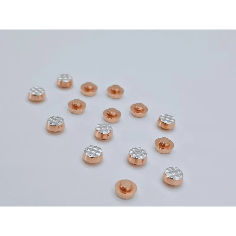 AgSnO2 electrical contact rivet electrical bimetal Contact rivets 4.5mm Ag Ni10/Cu bimetal silver contacts