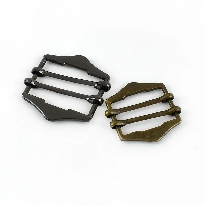 Meetee BD397 20/25/30 мм двойная шпилька пряжка ремня аксессуары шляпа фартук четырехскоростная Кнопка рюкзак тройные скользящие роликовые пряжки