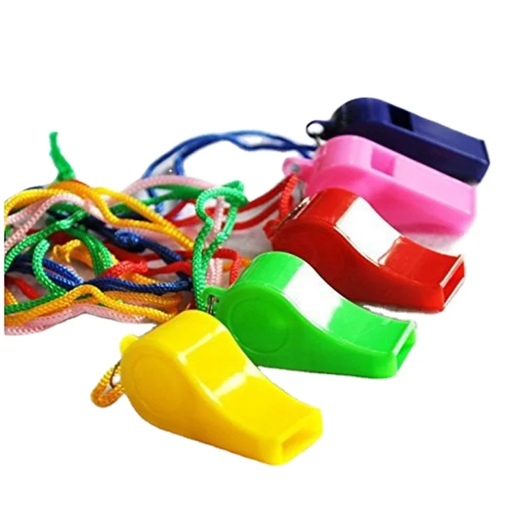 
Custom wholesale cheap small many colors OK plastic whistle for sale 