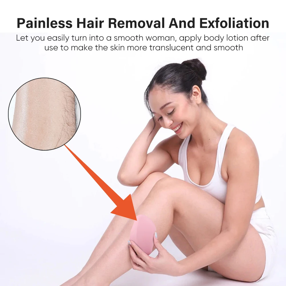 Painless Reusable Body Groomer Hair Remover Fast Easy Skin Exfoliator  Nano Crystal Hair Eraser