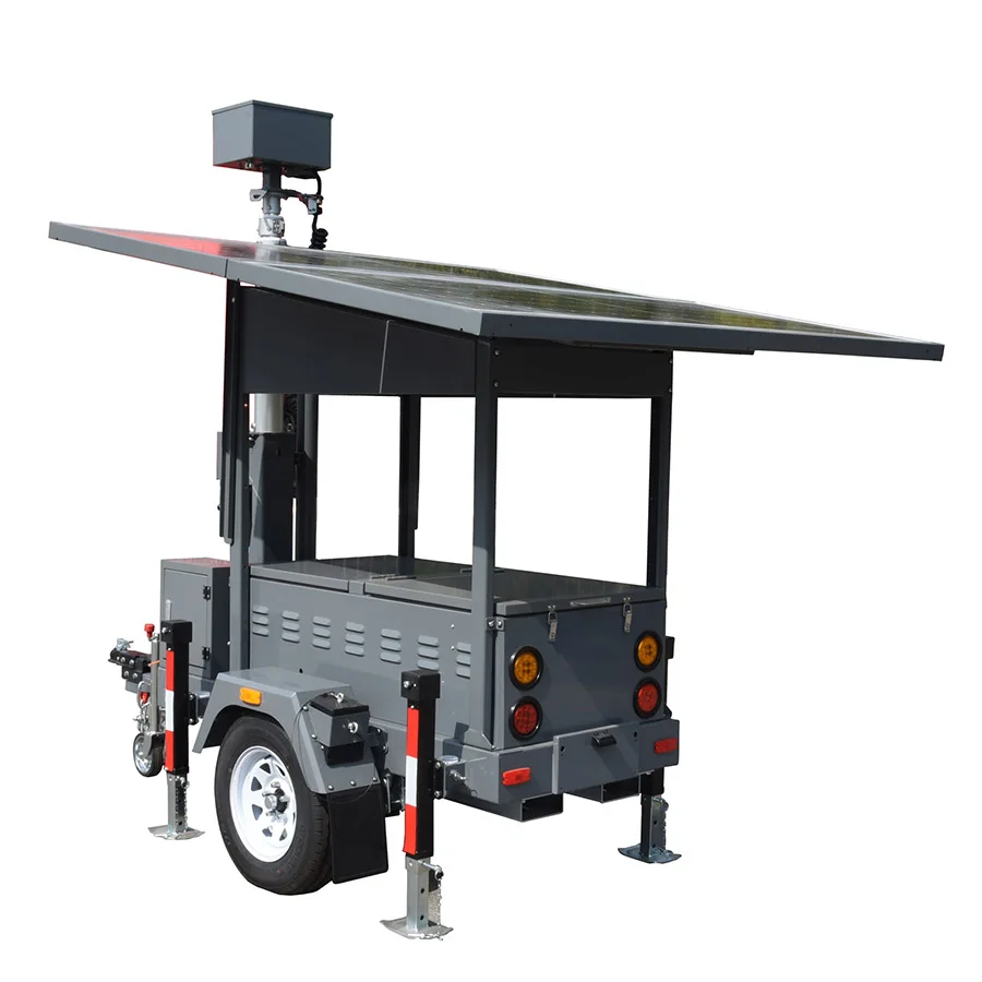 high quality  mobile cctv light tower trailer outdoor