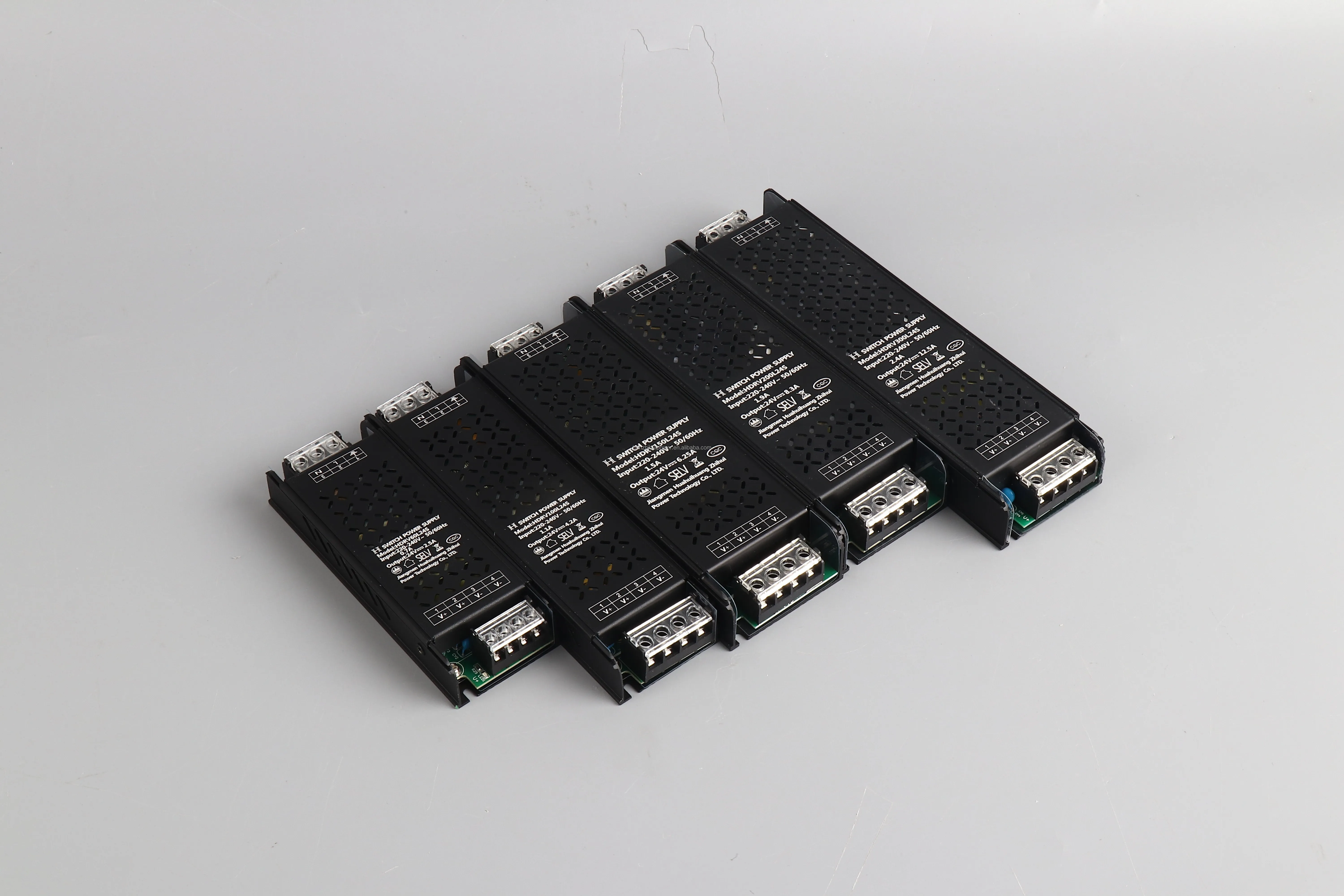Factory Outlet Ultra-Thin LED Power Supply 100-240V AC Input for LED Strip 12V 24V 60W 100W 200W 300W LED Driver for Lighting
