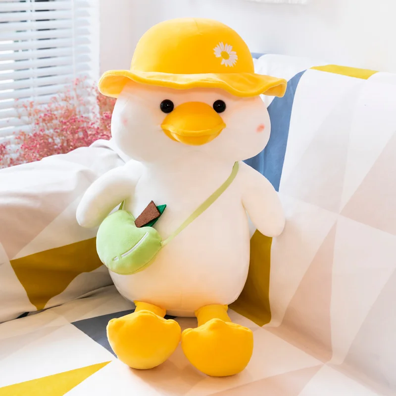 Wholesale High Quality Hot Sale Cute Duck Plush Toys Plush Hat Series Animals DOLL Yellow Duck