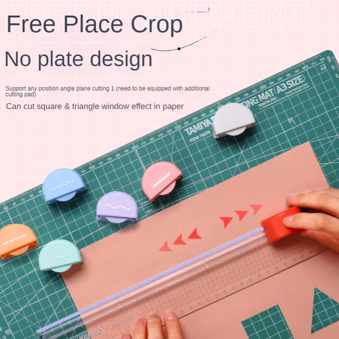 Positioning paper cutter multifunctional paper cutter portable plastic paper cutter dotted line paper cutter
