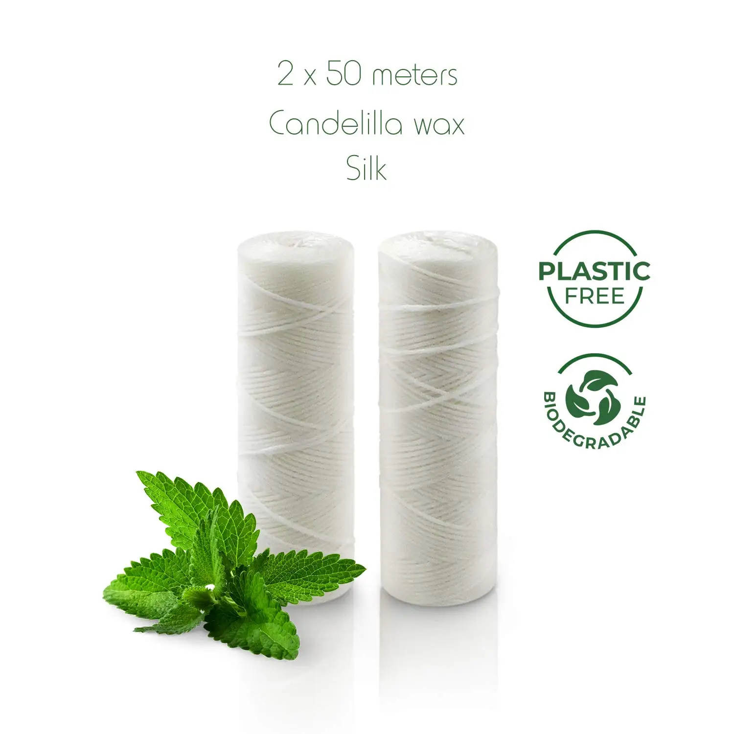 
Factory Directly Natural Silk Candelilla Wax Tooth Floss Natural Dental Tape Plastic Free Dental Floss Eco Floss Stainless box 