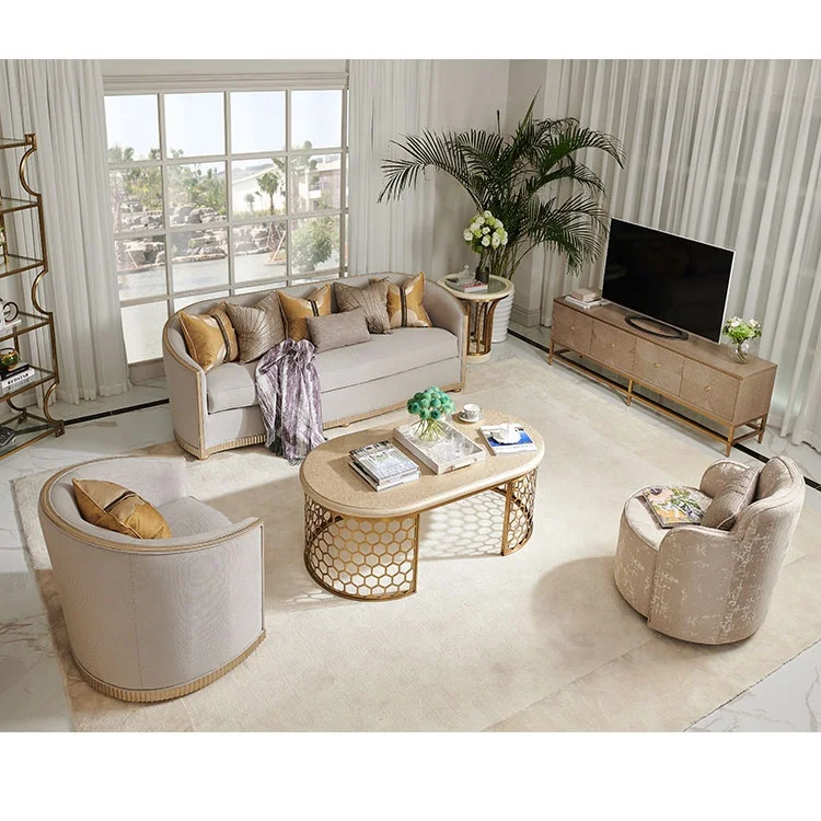 AJJ PA186 Hot sale MODERN SOFA FURNITURE American luxury set sofa