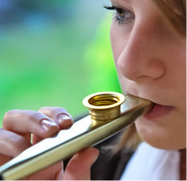 Colorful Metal Kazoo Musical Instruments Flutes Kazoo Diaphragms for Kids Music Lovers