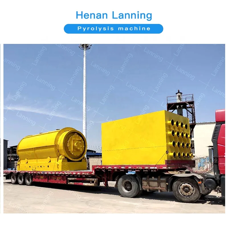 waste tire recycling line to oil waste rubber to oil pyrolysis equipment