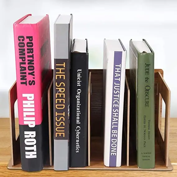 Деревянная многофункциональная настольная книжная полка стеллаж для хранения книг DVD журналов держатель студентов учителей детей и взрослых