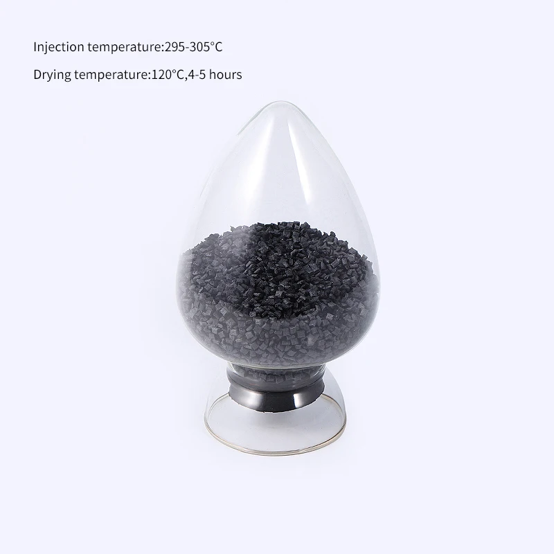 PPS G40 High Temperature Resistance Wear Resistance PPS Black Color Plastic Pellet For Microwave Oven