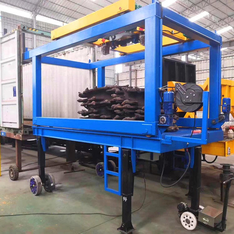 Container loading equipment and system of heavy and long size cargo loading and unloading