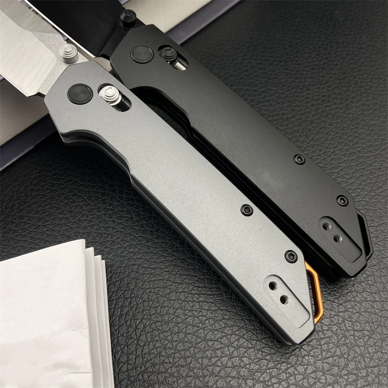 Iridium 2038 Aluminum Alloy Handle Folding Knife D2 Steel Camping EDC Tactical Pocket Knife