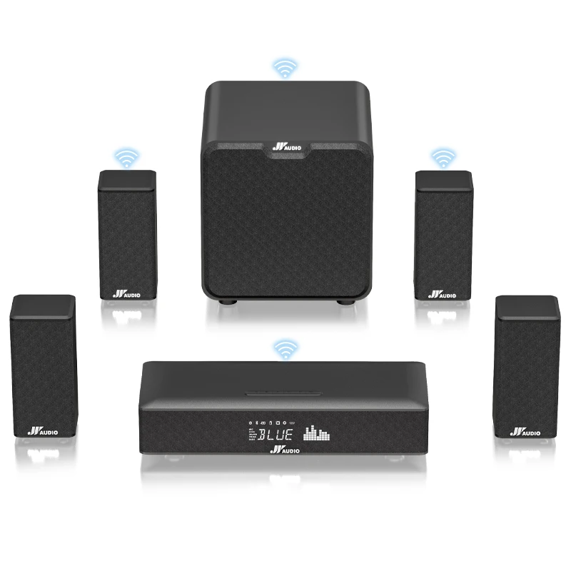 5.1CH Center Speaker with DTS Atmos Surround Sound Amplifier for TV Wireless Subwoofer Home Theater Surround Sound System