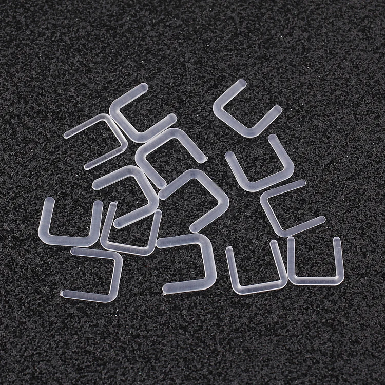 Clear Bioflex U Shape 14 16G Nose Septum Ring Retainers Flexible Body Piercing