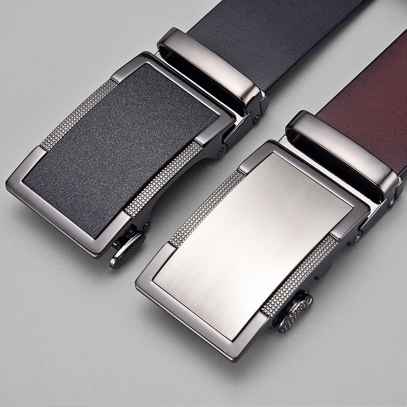 High Quality Fashion Genuine Automatic Leather Belts For Men